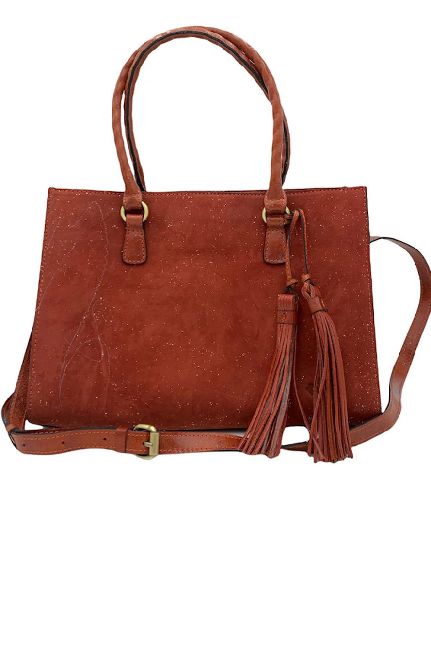 Patricia Nash Leather Primrose Satchel Fox Nubuck